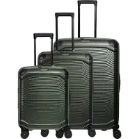 Travelite Millennium 4-pyöräinen Matkalaukkusetti 3-osainen Laajennettava Vihreä