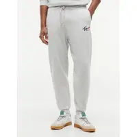 Tommy Hilfiger Housut 'Signature Logo Cuffed' vaaleanharmaa