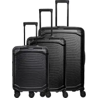 Travelite Millennium 4-pyöräinen Matkalaukkusetti 3-osainen Laajennettava Musta