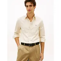 Tommy Hilfiger Flex Poplin Solid Rf Shirt - Cream - L
