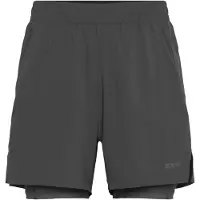 2XU Aero Mesh 2-In-1 5 Inch Shorts - Grey - S