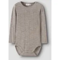 Name it Nmmwang Wool Needle Ls Body Solid - Grey - 98