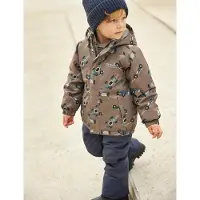 Minymo Snow Jacket Aop - Brown - 86