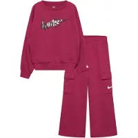 Nike T8-French Terry Pant Set - Pink - 92/98