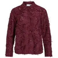 Vila Vimisanja L/S Shirt - Burgundy - 38