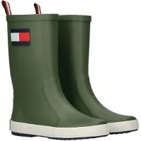 Tommy Hilfiger Flag Rain Boot Black - Green - 28/17.5CM