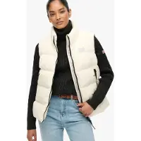 Superdry Sports Puffer Gilet - Cream - S