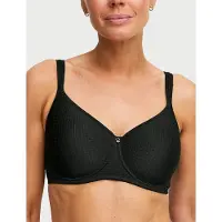 Swegmark Smooth Line Padded Wired Bra White - Black - 80 C