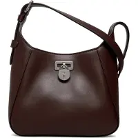 Ralph Lauren Leather Small Tanner Shoulder Bag - Brown - ONE SIZE