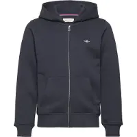 Gant Shield Zip Hoodie - Navy - 134-140
