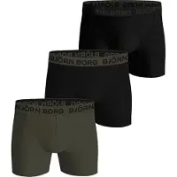 Björn Borg Cotton Stretch Boxer 3P - Black - L