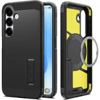 Spigen Samsung Galaxy S25 Tough Armor Mag Suojakuori - Musta