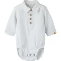 Lil´ Atelier Nbmjesper Ls Body Shirt Lil - Grey - 68
