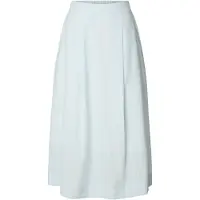 Selected Slfhannah Hw Midi Skirt B - Blue - 36