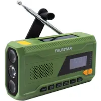 Telestar TOP NR 5 Gruen Kompaktes Notfallradio, BT, Audio-Str (5700011)