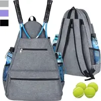INF Uusi urheilullinen tennismailareppu Harmaa