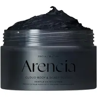 Arencia Fresh Cloud merisuolakuorinta vartalolle ja päänahalle (musta) - kuoriva kuoppapyyhe silkkisen sileälle iholle korealainen ihonhoito