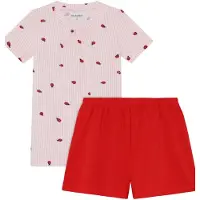 Minymo T-Shirt+Short Set Aop - Pink - 110