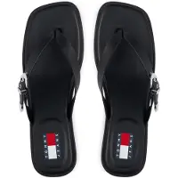 Tommy Hilfiger Varvastossut 'Kitten Heel Toe Post' musta