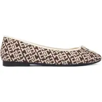 Tommy Hilfiger Th Charm Jacquard Ballerina - Brown - 39