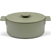 Serax Pot Enamel Cast Iron D26 Surface By Sergio Herman - Green - 4.6 L