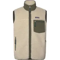 Patagonia M's Classic Retro-X Vest Dark Natural W/Basin Green - S