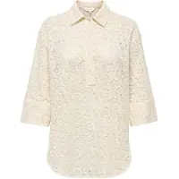 ONLY Onlrao 3/4 Lace Shirt Wvn Cs - Cream - S