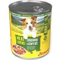 Josera 6x800g Meatlovers Menu nauta & peruna koiran märkäruoka