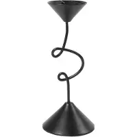 Broste Copenhagen Selma Lysestage - Black - H19.5CM