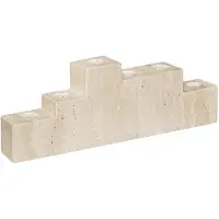 Mette Ditmer Step Candleholder - Beige - W4.5X L32X H11.5CM