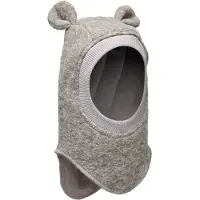 Huttelihut Balaclava Ears Wool - Grey - 50\12/24M