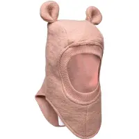 Huttelihut Balaclava Ears Wool - Pink - 50\12/24M