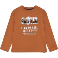 Minymo T-Shirt Ls - Brown - 110