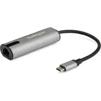 StarTech.com US2GC30 - USB-C - 2,5 Gigabitin Ethernet -verkkoadapteri, Musta, Harmaa
