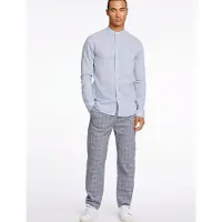 Lindbergh Linen/Cotton Shirt L/S - Blue - M