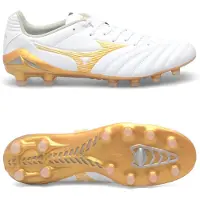 Mizuno Monarcida Neo Iii Pro Fg Bright Gold - Valkoinen/kulta/harmaa - Nurmi (Fg), koko 41