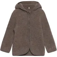 Huttelihut Jacket Ears Wool Fleece - Brown - 62