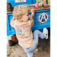 Daily7 T-Shirt Backprint - Beige - 128