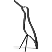 Cooee Design Woody-lintu korkea 32 cm Musta petsattu tammi.