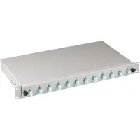 Efbe-Schott Elektronik B71901L12OM3, LC, Vedenvärinen, Harmaa, Monitila, Metalli, OM3, 483 mm