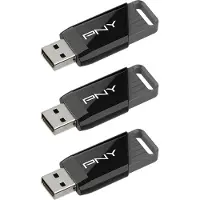 PNY Attaché X, 128 GB, USB A-tyyppi, 3.2 Gen 1 (3.1 Gen 1), 130 MB/s, Liuku, Musta (P-FD128X3ATTX-GE)