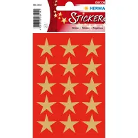 Herma 3414, Paperi, Kulta, Tähtikuvio, Kiinteä, Sun, moon, stars, Joulu