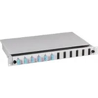 EFB Elektronik Elektronik BA71203L12OM4, SC, OM4, Telinekiinnitys, 1U, Harmaa, 483 mm