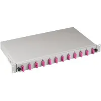 EFB Elektronik Elektronik B71203L24OM4, SC, Harmaa, Violetti, Monitila, Metalli, OM4, 483 mm