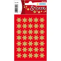 Herma 3904, Paperi, Kulta, Tähtikuvio, Kiinteä, Joulu, 105 kpl