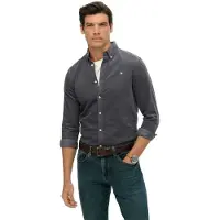 Superdry Classic Needle Cord Shirt - Navy - XL