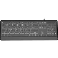 Gembird - keyboard - Slim full size - QWERTY - US - black Input Device - Näppäimistö - Englanti (US) - Musta