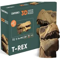 Cartonic 3D Puslespil T-Rex - Brown - 31X 5.8X 21.5CM