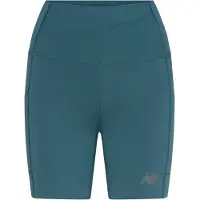 New Balance Nb Sleek Storage Race Short 6" - Green - XL