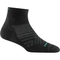 Darn Tough Women's Run Quarter No Cushion Ultra-Lightweight Sock Black Urheilusukat S (35-38)